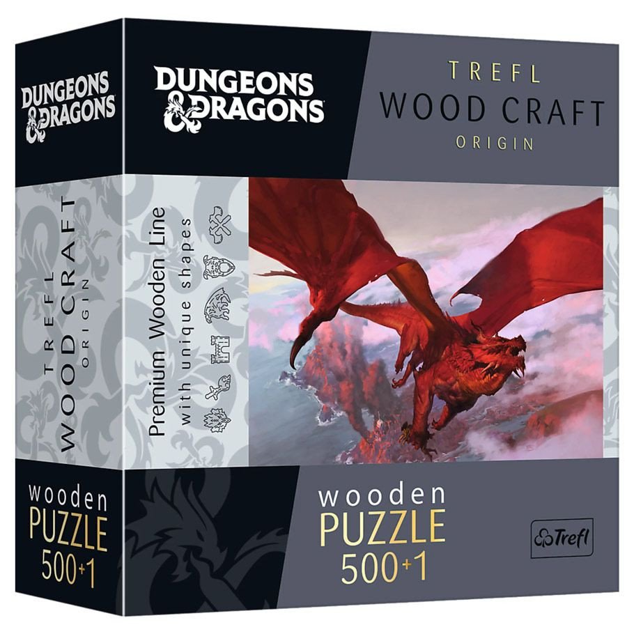 Puzzle: Wood: D&D: Red Dragon 500+1pc box art
