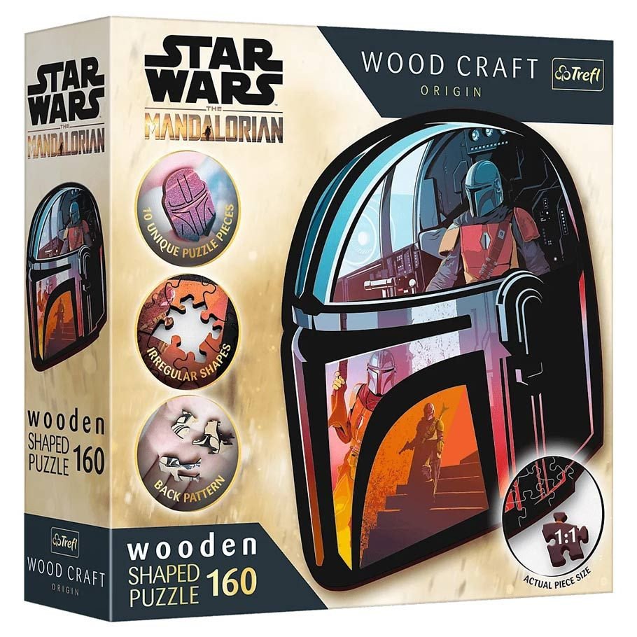 Puzzle: SW: Wood: Mandalorian 160pc box art