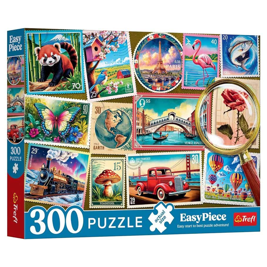 Puzzle: Postage Stamps 300pc box art