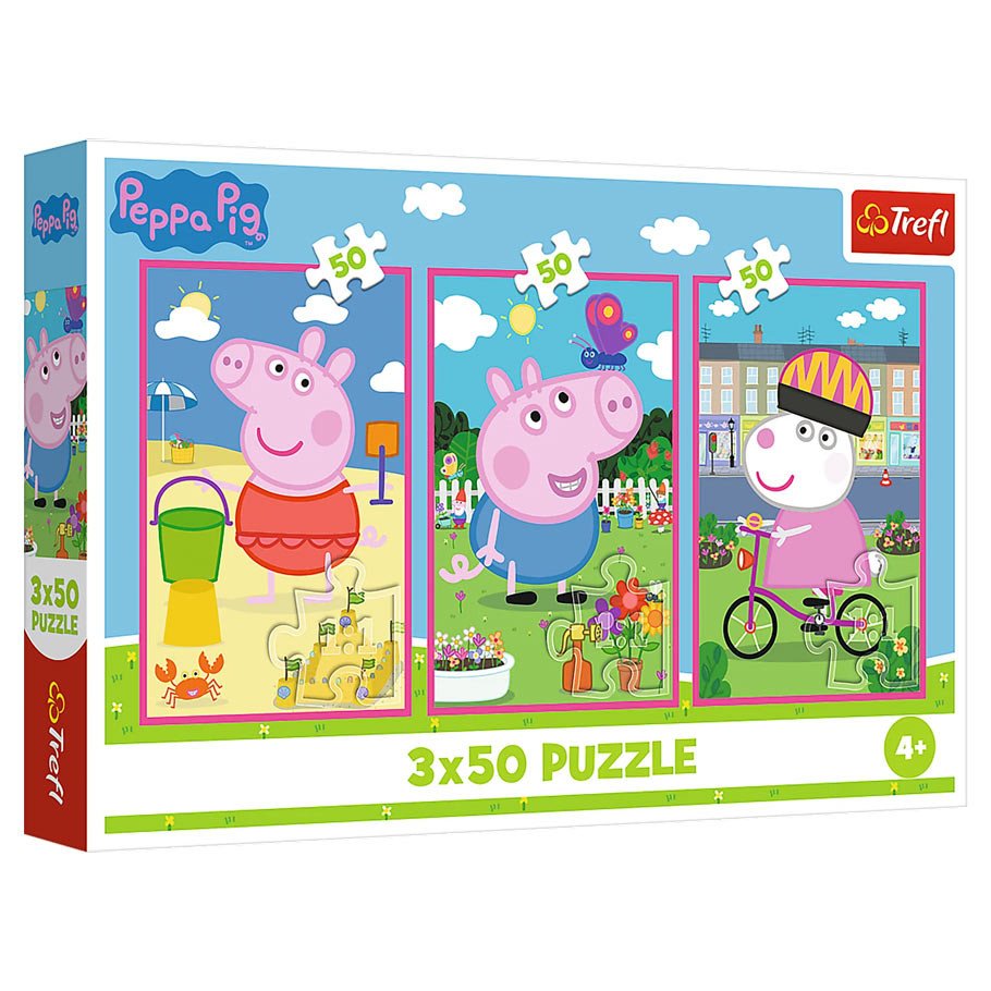 Puzzle: Peppa Pig Power of Friends3x50pc box art