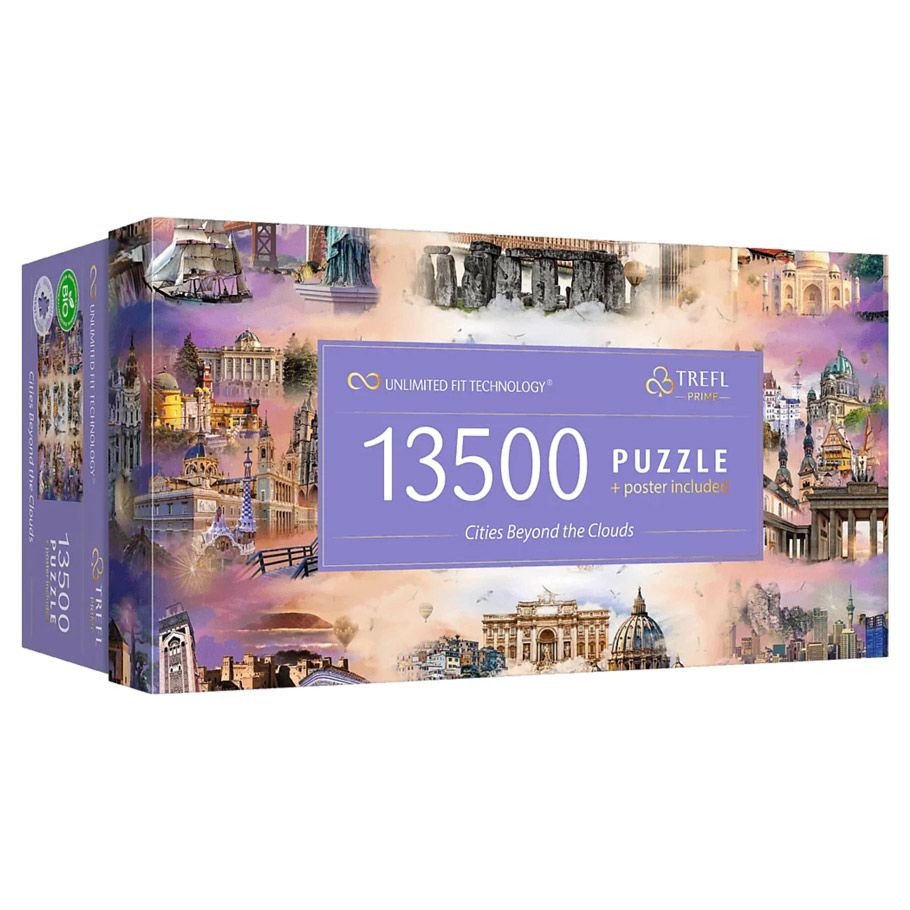 Puzzle: Cities Beyond Clouds 13500pc box art