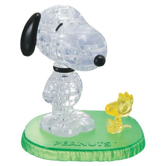 Puzzle: 3D Crystal: Snoopy & Woodstock box art
