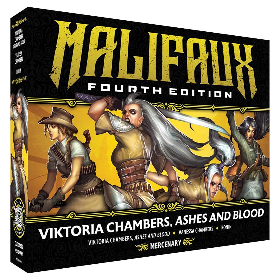 M4E: Viktoria Chambers, Ashes and Blood box art